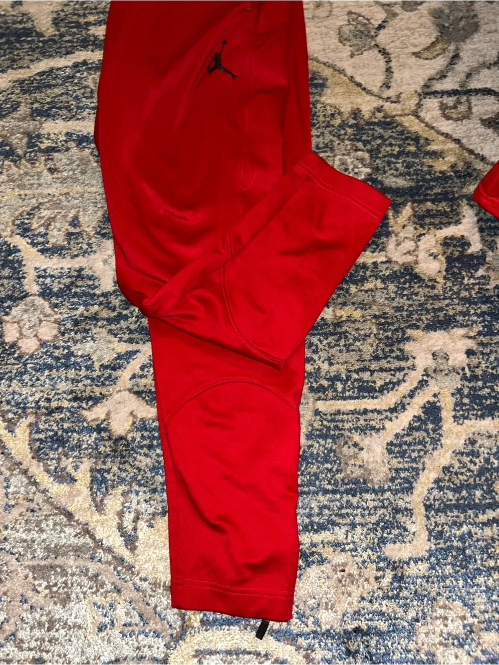 Jordan Men’s Red Jogger Pants w/ Black Jumpman